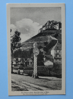 Ansichtskarte AK Bad Münster am Stein 1905-1915 Straße Königreich Bayern Landesgrenze Häuser Gasthaus Architektur Ortsansicht Rheinland Pfalz